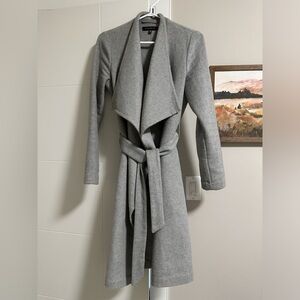 Dynamite Wool Belted Coat | Gray